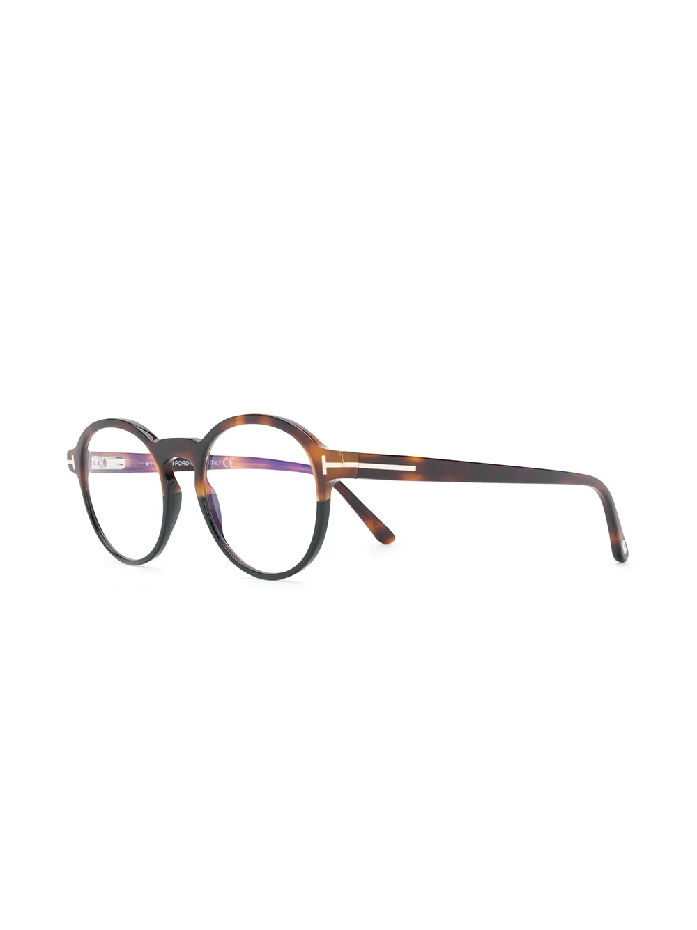 TOM FORD Eyewear Bril met rond montuur - Bruin