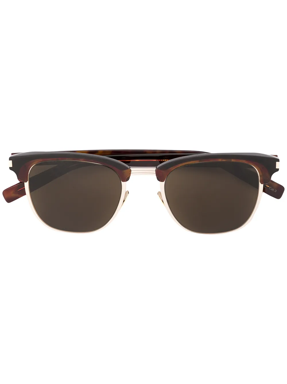 

Saint Laurent Eyewear clubmaster frame sunglasses - Brown