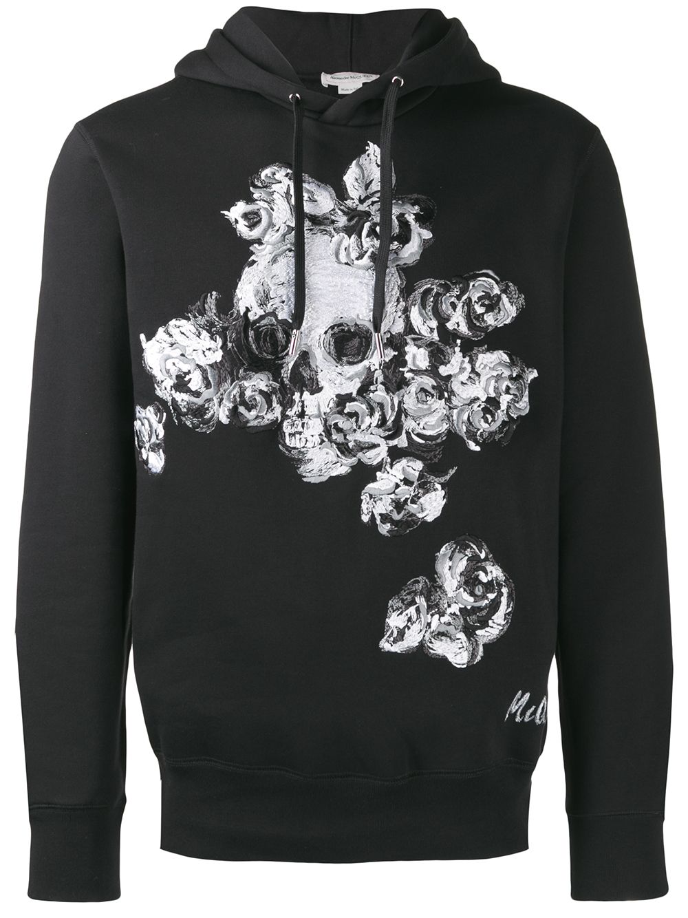 skull hooded sweatshirt