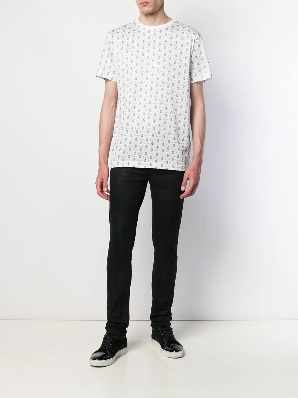  Billionaire T Shirt Mit Logo Print   Weiß 