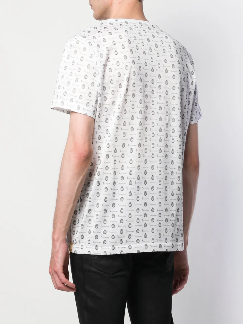 Billionaire T-shirt met logoprint Wit