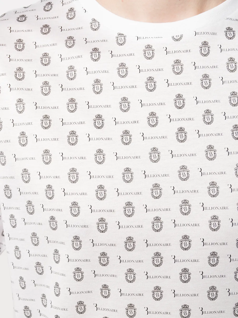 Billionaire T-shirt met logoprint Wit