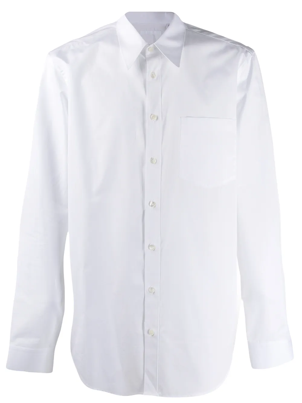 helmut lang white button down