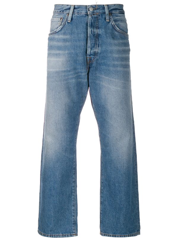 Shop Blue Acne Studios 03 Trash Loose Fit Jeans With Express Delivery Farfetch