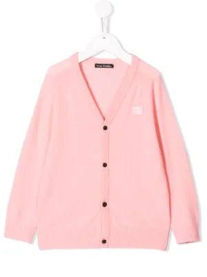 Acne Studios Kids كارديغان قصير بطبعة
