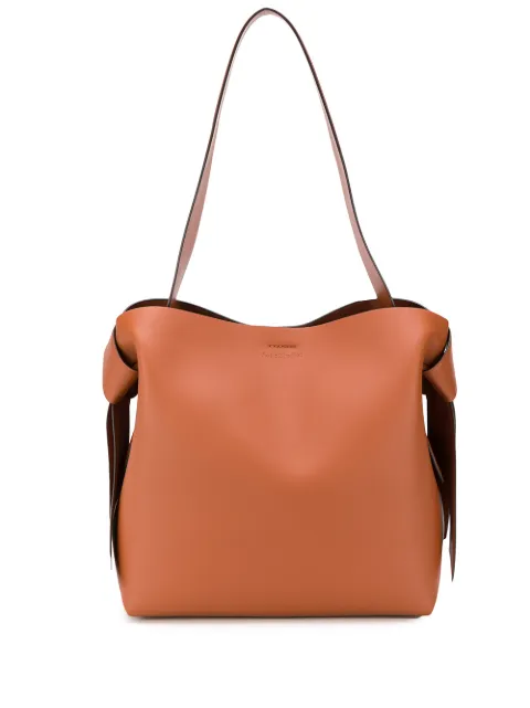 Click to view more detailed imagery on our partner's website Acne Studios Musubi Maxi Black Leather Tote In Brown