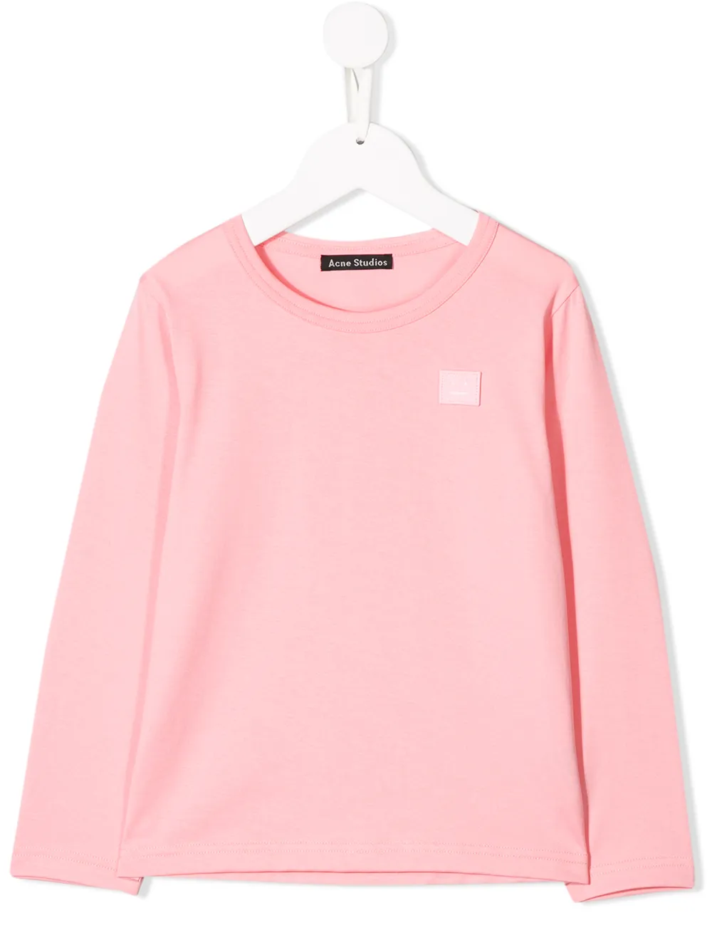 Acne Studios Kids футболка с нашивкой