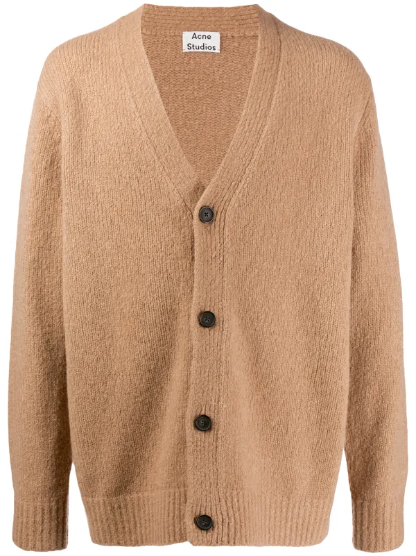 beige button up cardigan