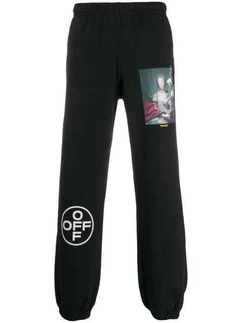 Click to view more detailed imagery on our partner's website Off-White "Mariana De Silva" Cotton French Terry Sweatpants In Black