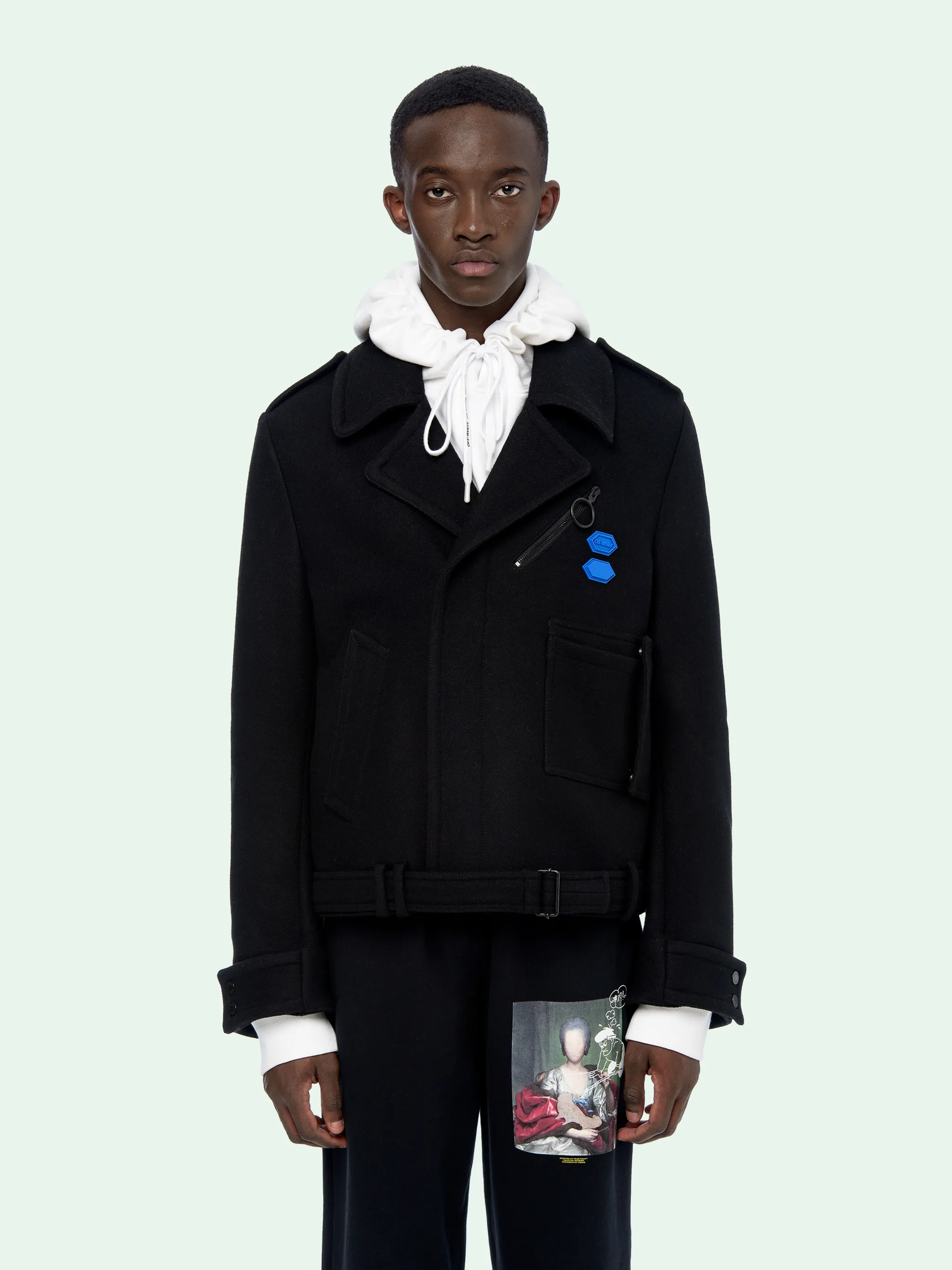 off white peacoat