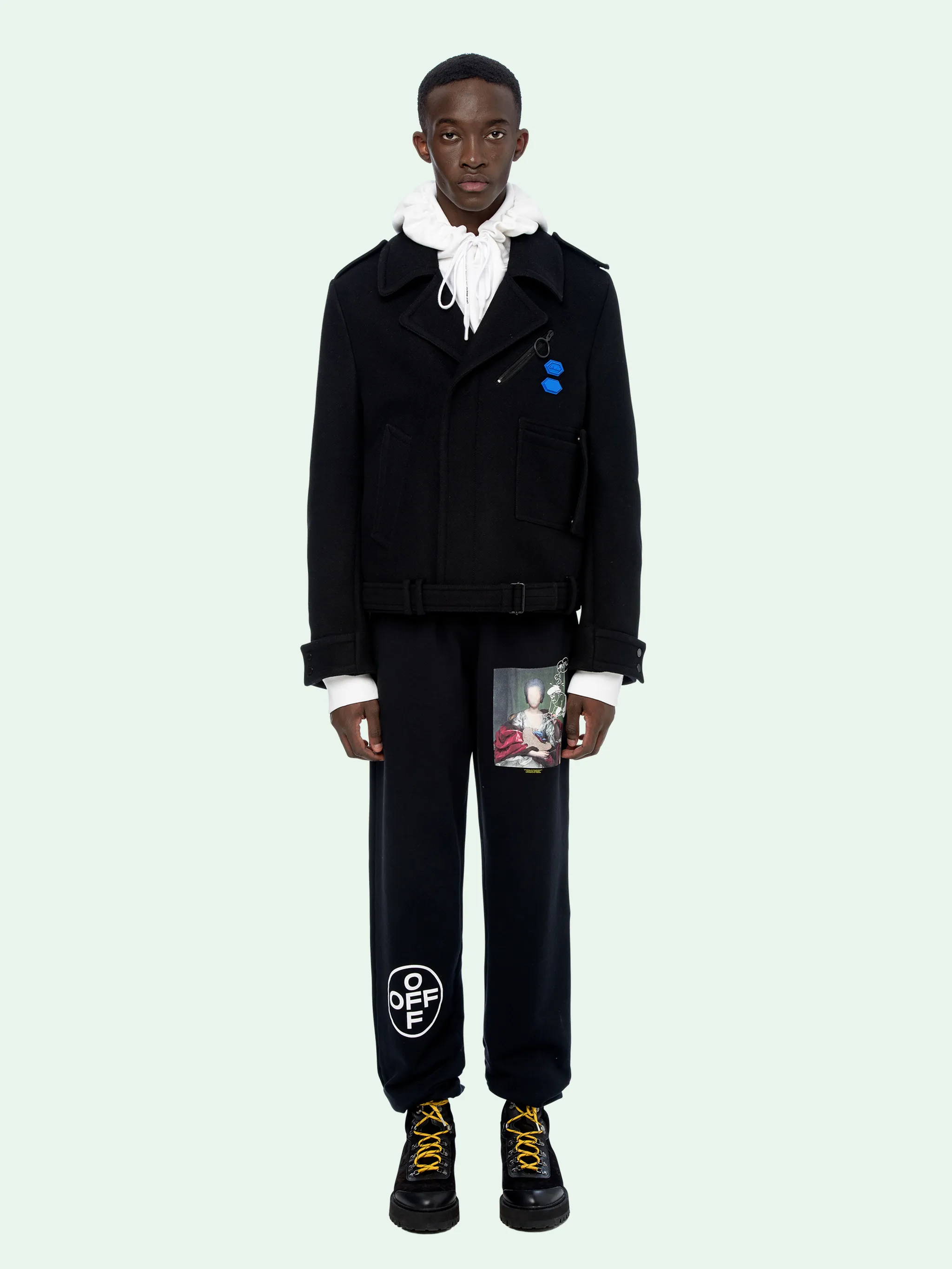 off white peacoat