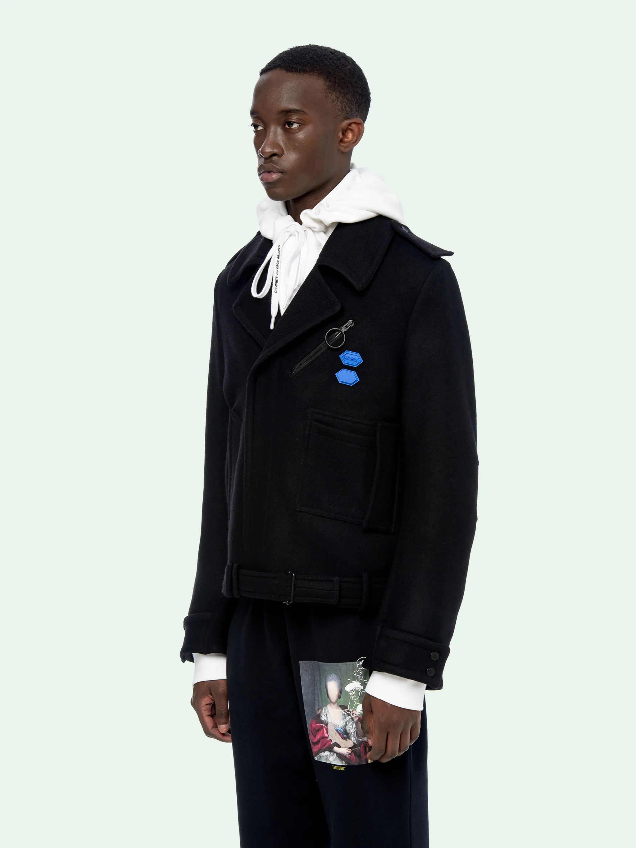 off white peacoat