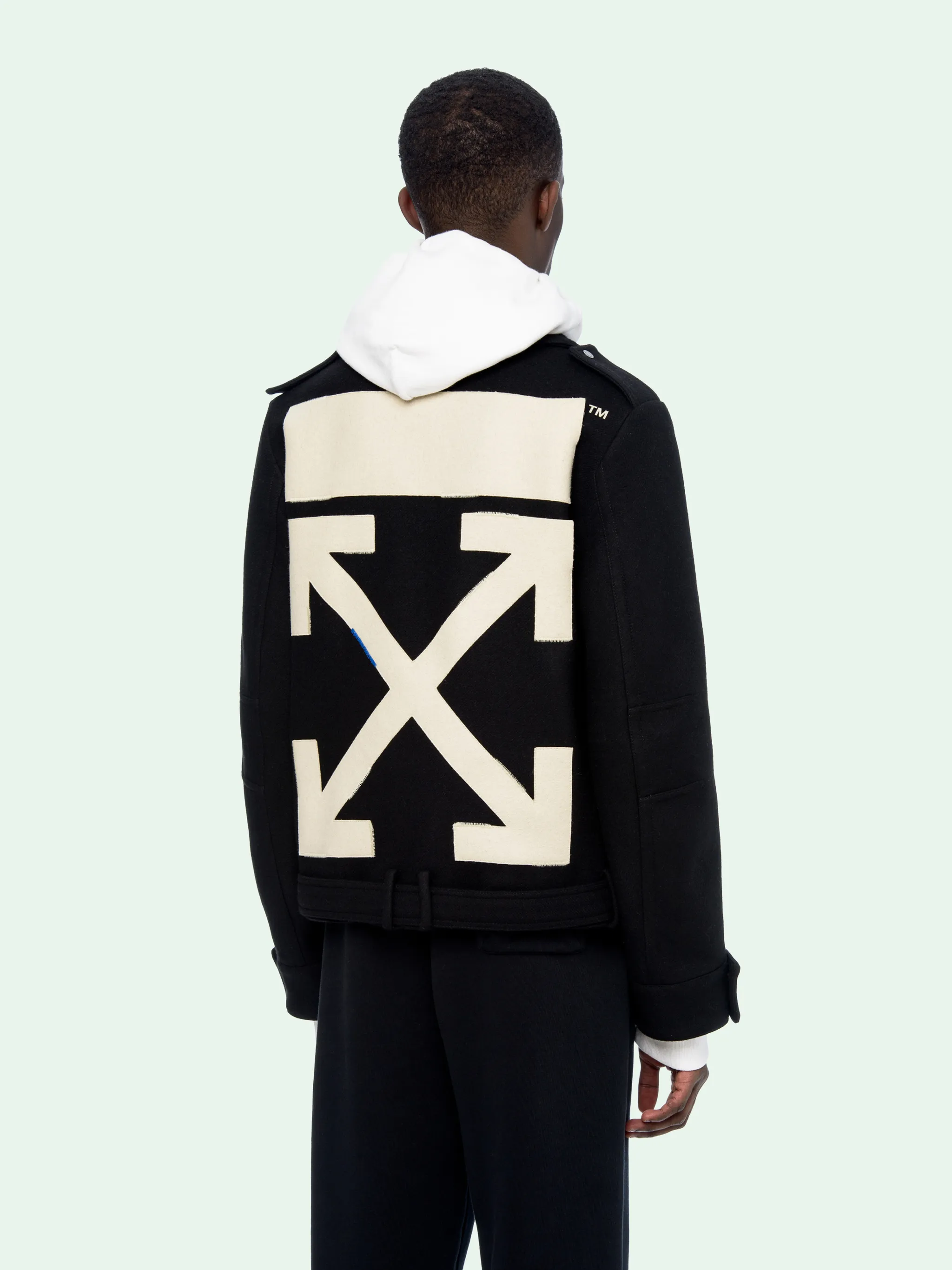 off white peacoat