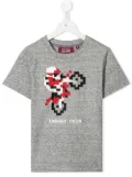 Mostly Heard Rarely Seen 8-Bit Excite motorbike print T-shirt - Grey