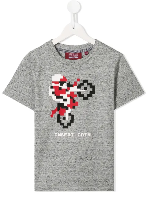 Mostly Heard Rarely Seen 8-Bit Excite motorbike print T-shirt