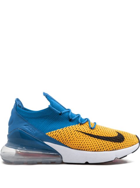 Shop yellow & blue Nike Air Max 270 Flyknit sneakers with Express ...