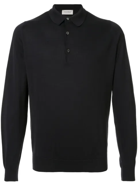 John Smedley long-sleeve polo shirt
