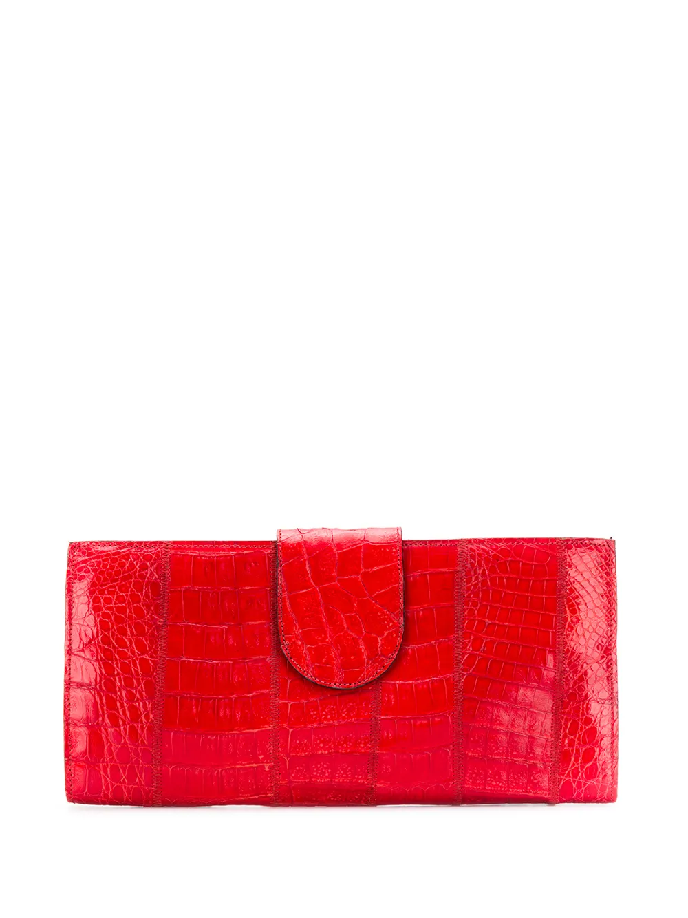 pochette en peau d'alligator