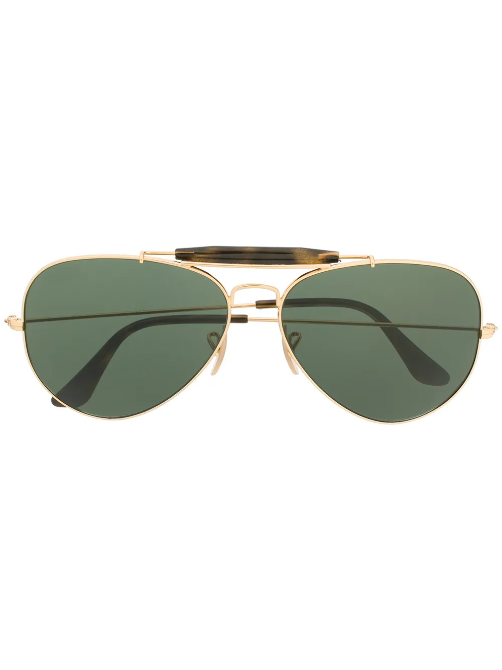 Ray-Ban Zonnebril met piloten montuur Zwart