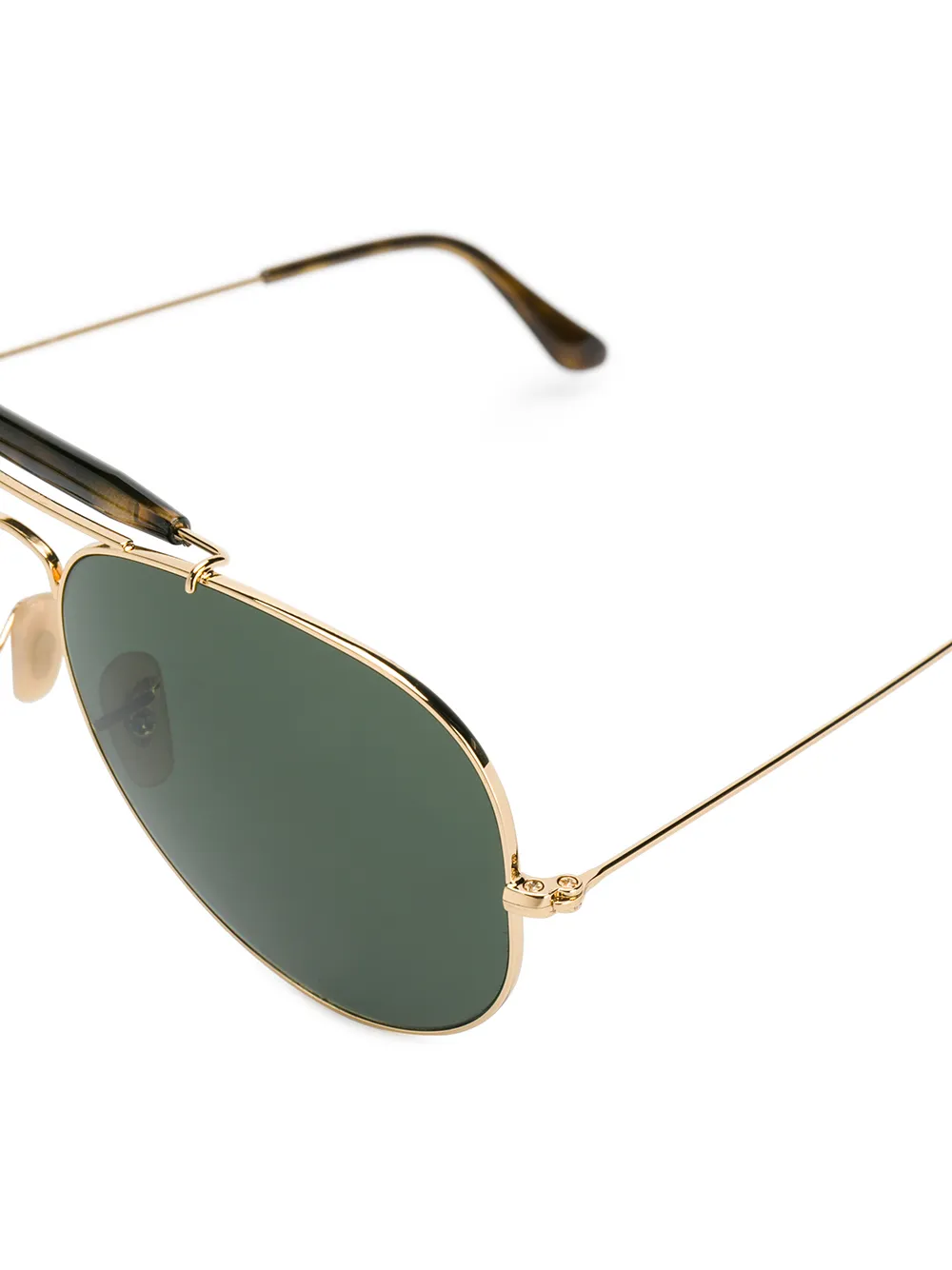 Ray-Ban Zonnebril met piloten montuur Zwart