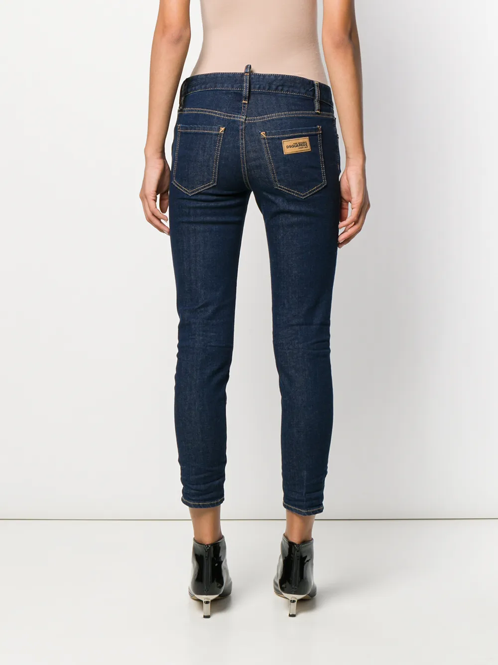 DSQUARED2 Cropped jeans Blauw