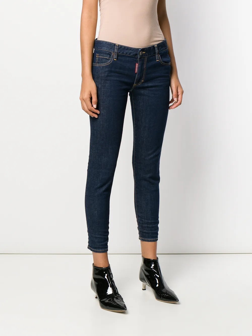 DSQUARED2 Cropped jeans Blauw