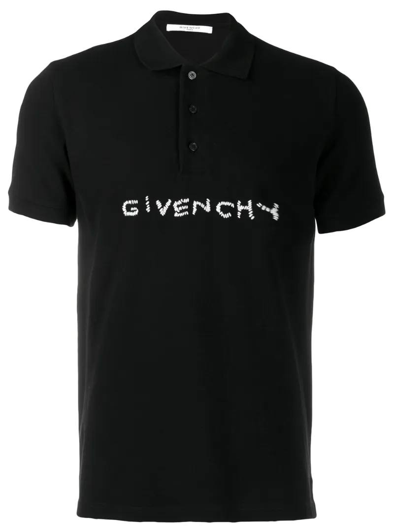 Givenchy – logo print logo shirt – men – Cotton/Polyester – L, XL, M, S – Black