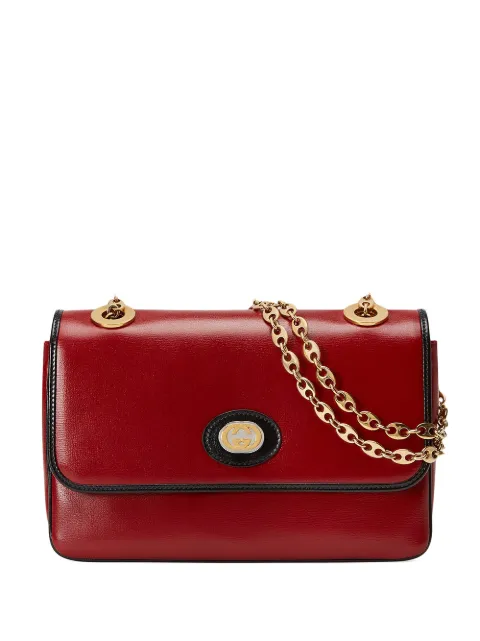 Click to view more detailed imagery on our partner's website Gucci Leather Small Shoulder Bag In Red