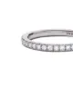 De Beers Anello DB Classic in platino con pavé di diamanti