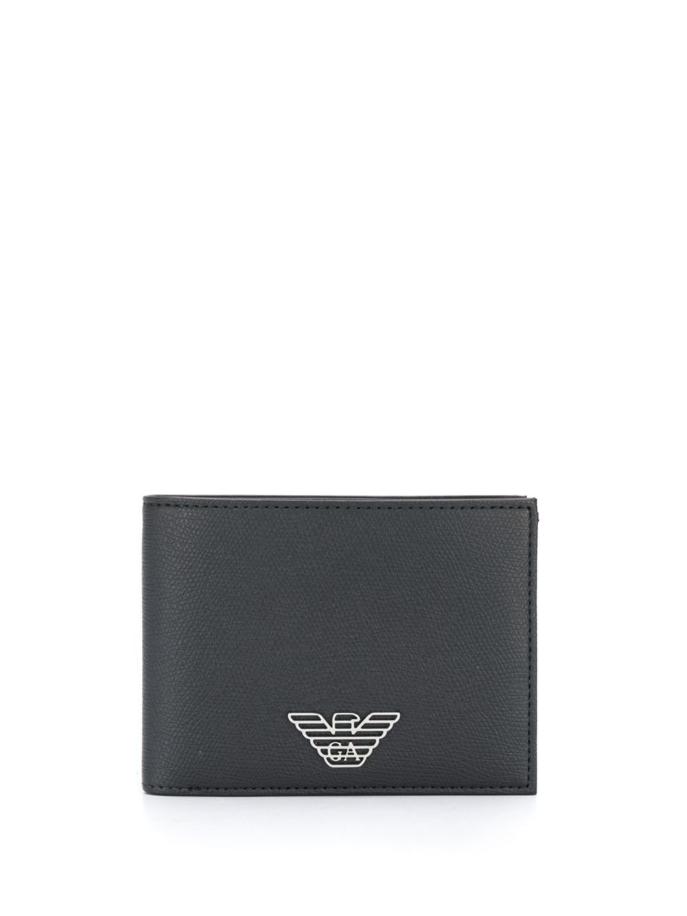 фото Emporio armani кошелек в два сложения с металлическим логотипом
