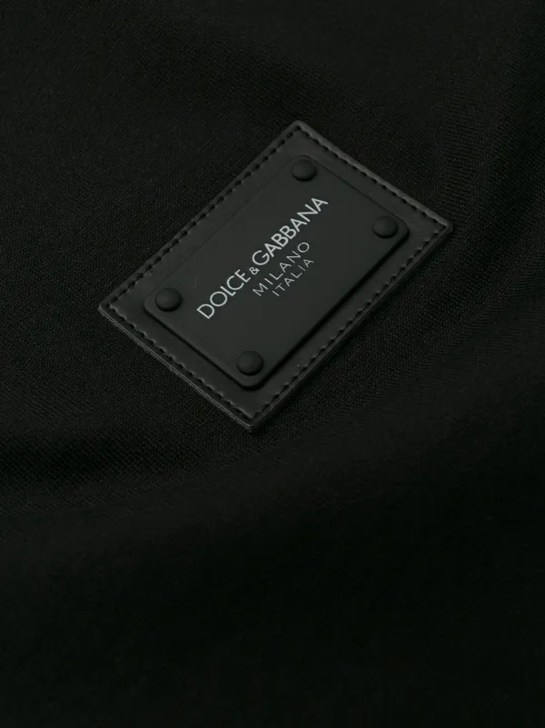 Dolce & Gabbana logo-tag Cotton T-shirt | Black | FARFETCH