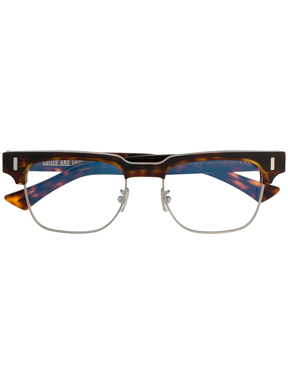 Cutler & Gross square frame glasses | Brown | Image 1