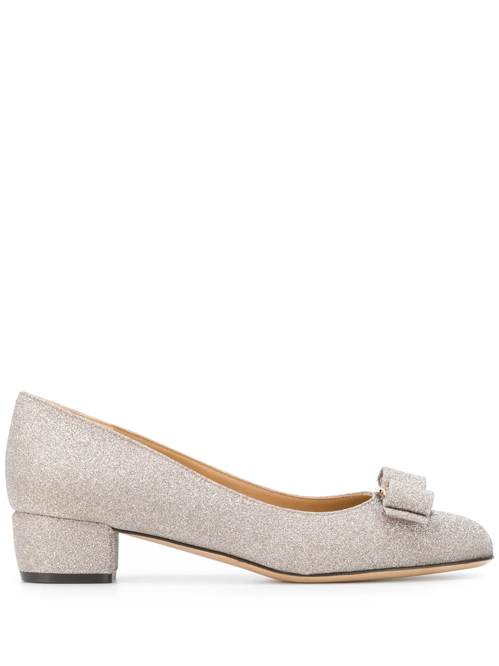 Ferragamo Vara pumps met strik Grijs