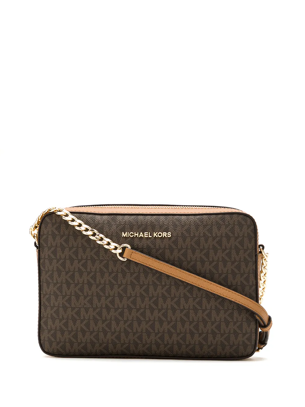 Michael Michael Kors JET SET ITEM LARGE EAST WEST CROSSBODY - Marrone