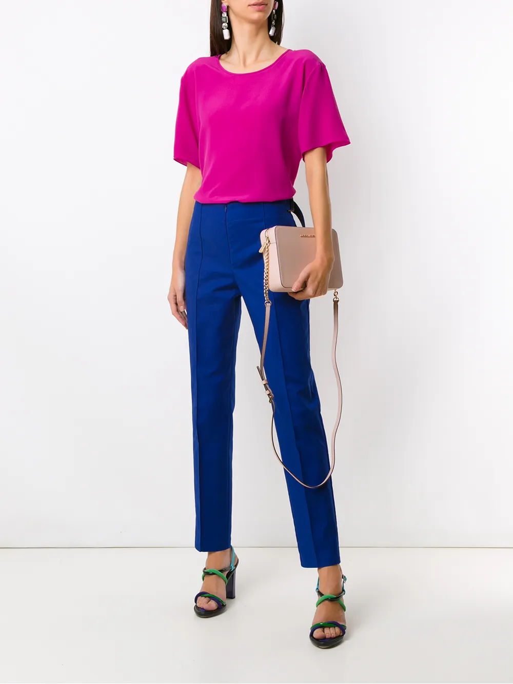  Michael Michael Kors Jet Set Item Large East West Crossbody   Rosa 