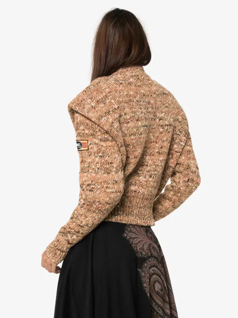 ETRO EXAGGERATED MÉLANGE JUMPER