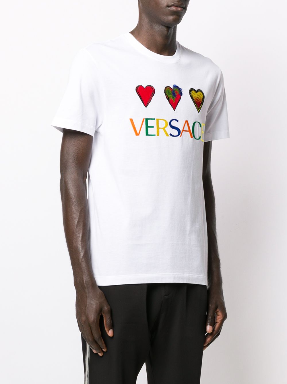 фото Versace футболка с вышитым логотипом