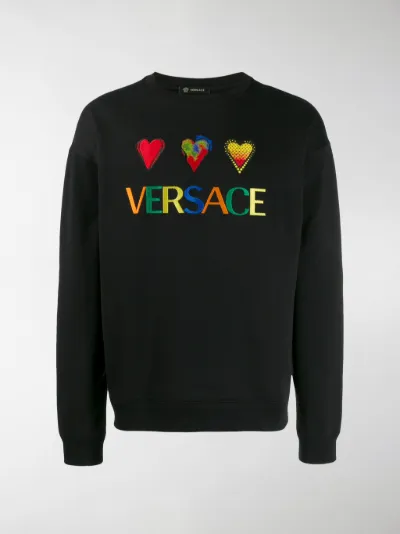 versace embroidered sweatshirt