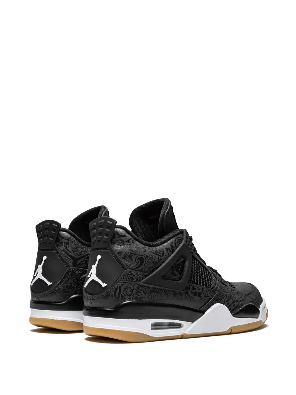 JORDAN AIR JORDAN 4 RETRO SE SNEAKERS - 黑色