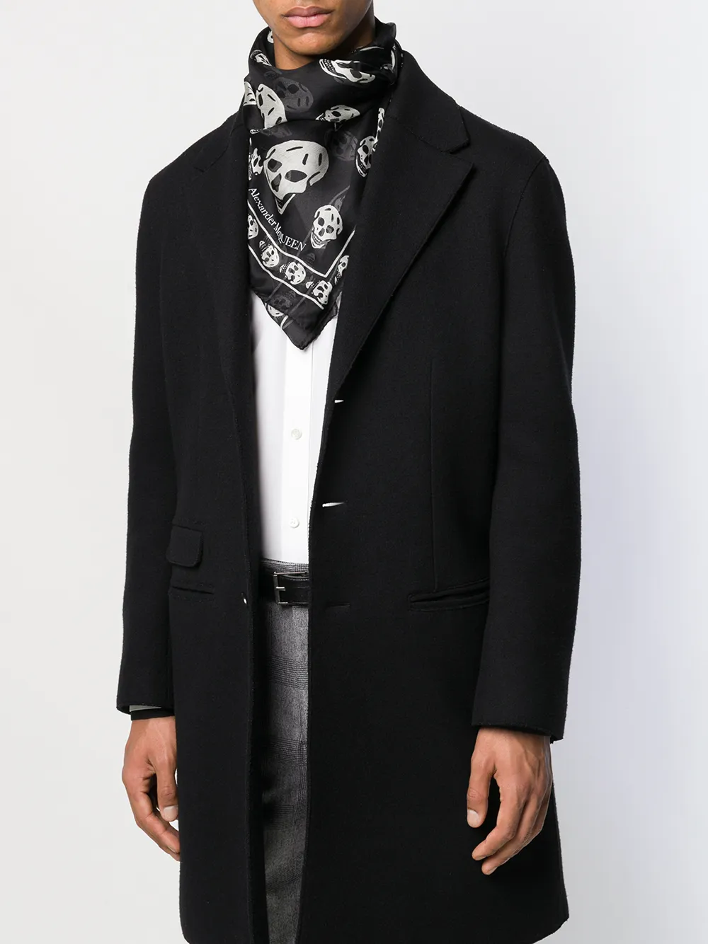 Image 2 of Alexander McQueen skull motif scarf