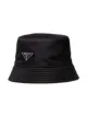 Prada logo plaque bucket hat