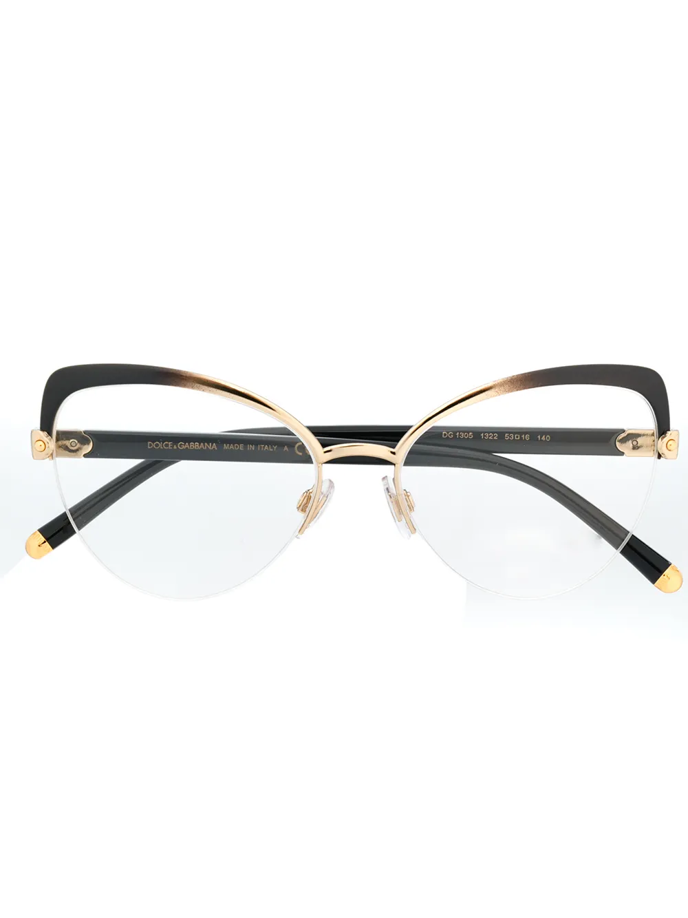 фото Dolce & gabbana eyewear очки в оправе 'кошачий глаз'