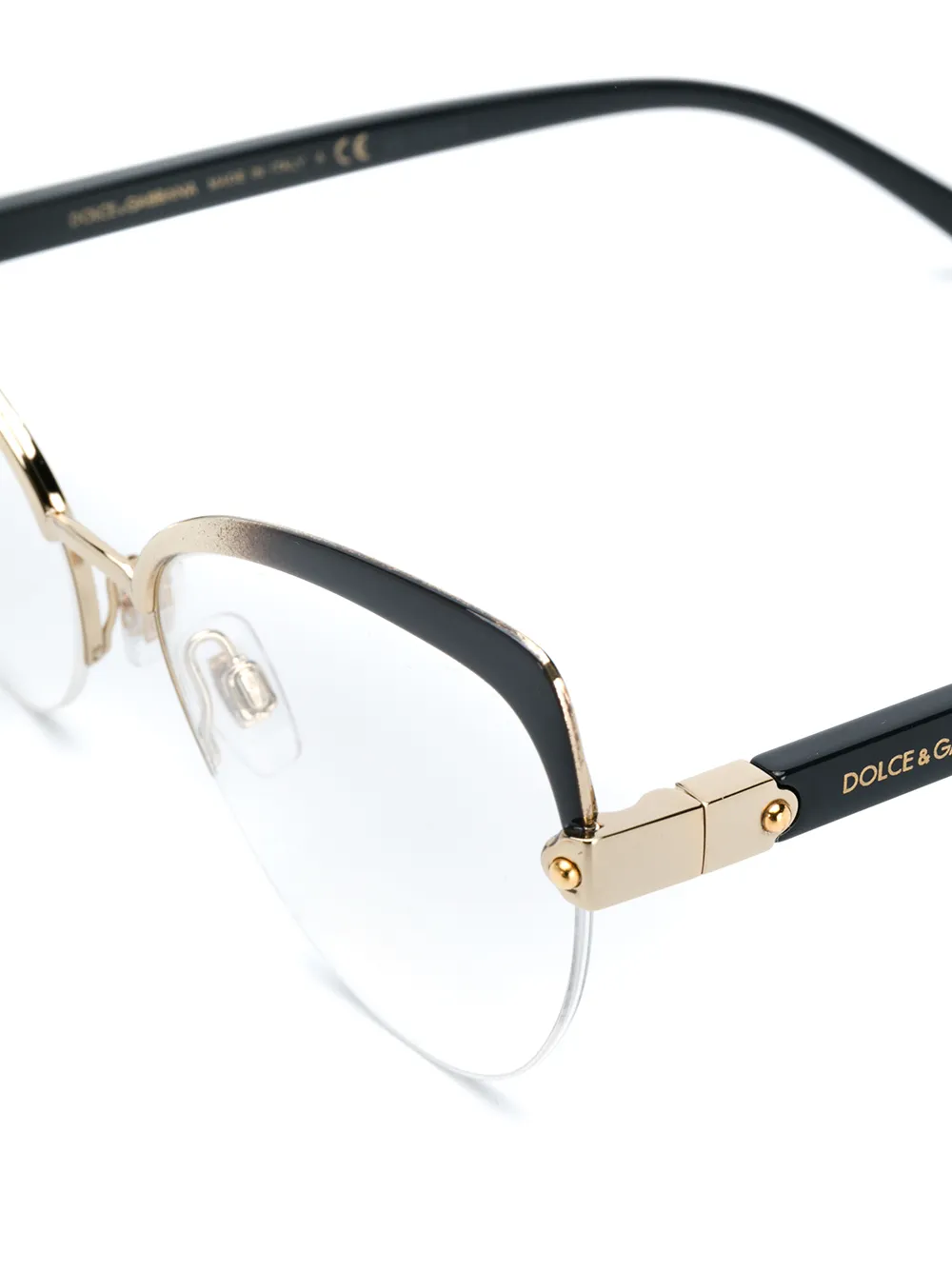 фото Dolce & gabbana eyewear очки в оправе 'кошачий глаз'