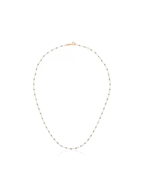 Click to view more detailed imagery on our partner's website Gigi Clozeau 18kt Rose Gold Classic Bead Necklace In Grey