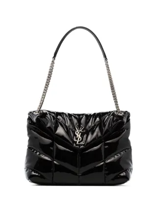 patent leather puffer