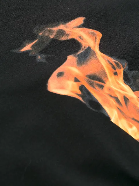 NEIL BARRETT NEIL BARRETT FIRE LIGHTNING PRINT T-SHIRT - SCHWARZ
