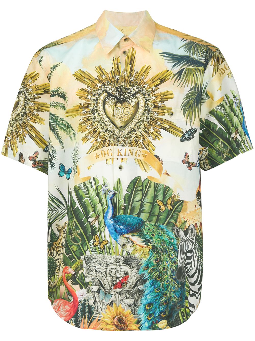 фото Dolce & Gabbana рубашка с принтом Jungle