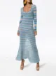 Jacquemus striped knit maxi dress