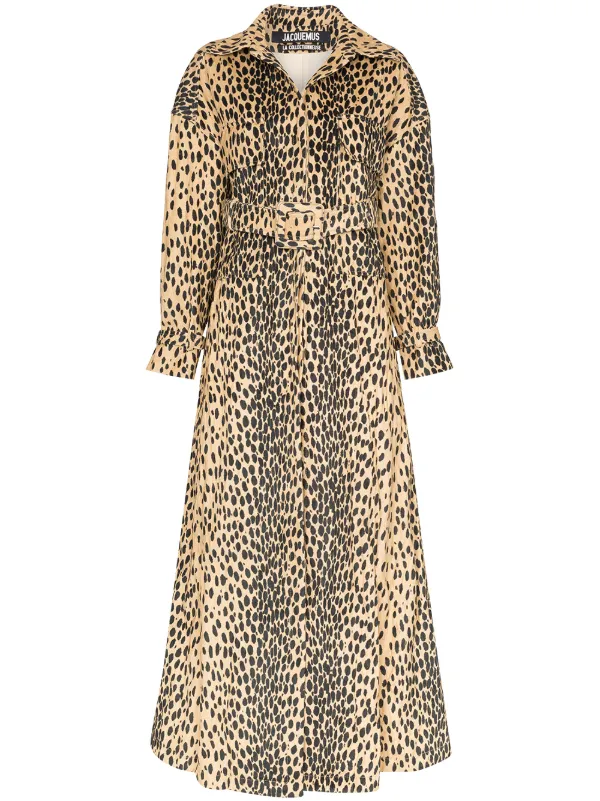 animal print trench coat womens