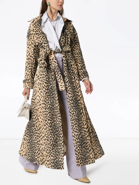 trenchcoat leopard